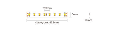 D8128-24V-8mm-W Colors Led Strip