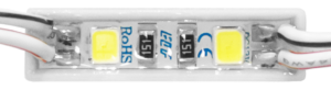 LED модуль ELF Ultra 2SMD 2835 12В 0.24Вт 12Лм 120° IP65 білий 6000K