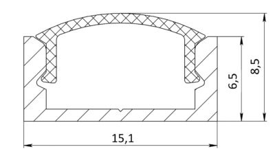 LED профіль ЛП7