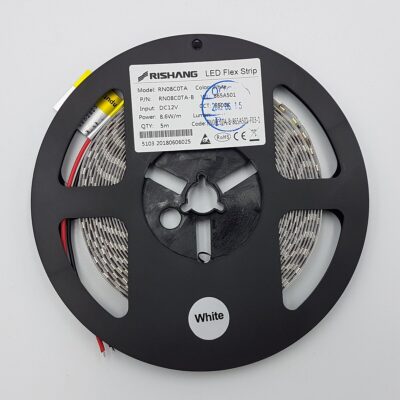 RN08C0TA-B RISHANG 120-2835-12V-IP20 8,6W 785Lm 6500K 5м