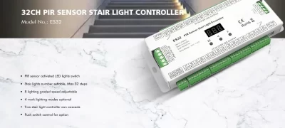 Контролер для сходинок з датчиком PIR 5-24V 32CHx1A ES32 DEYA