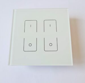 Панель touch DIM 100-240VAC 2 зони SR-2833T1-AC(W) White SUNRICHER