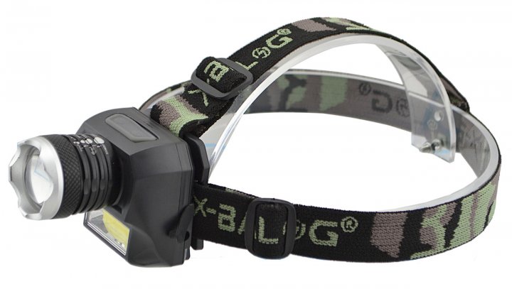BL-6919B LED ліхтар налобний акумуляторний Li-Ion 3W 300Lm 850mAh 6 режимів BL-6919B X-Balog