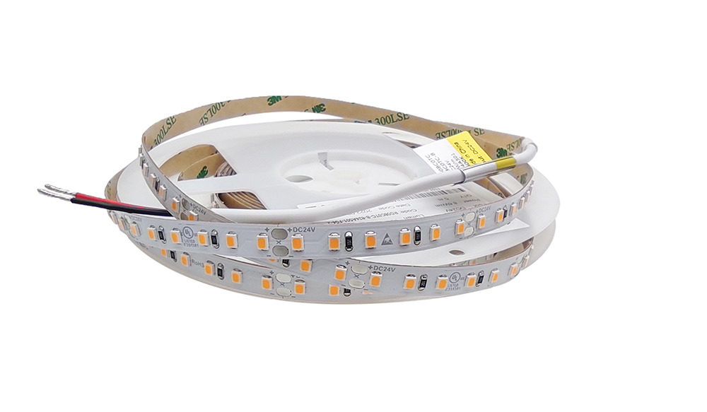 LED стрічка RISHANG 120-2835-24V-IP20 8.6W 710Lm 2400K Amber 5м (RD08C0TC-B)
