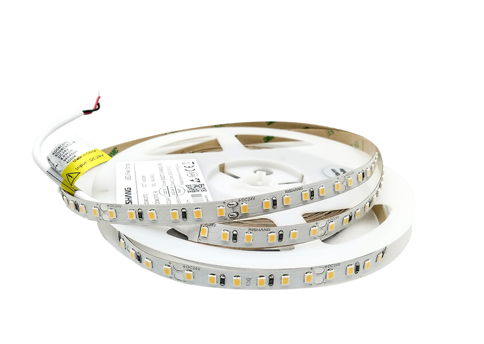 LED стрічка RISHANG 120-2835-24V-IP20 8.6W 810Lm 4000K CRI90 5м (RD08C0TC-B)
