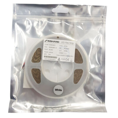 LED стрічка RISHANG 128-2835-24V-IP20 12W 1549Lm 6500K CRI90 5м (RD00C8TC-A)