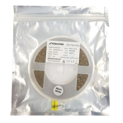 LED стрічка RISHANG 128-2835-24V-IP20 12W 1578Lm 4000K CRI90 5м (RD00C8TC-A)