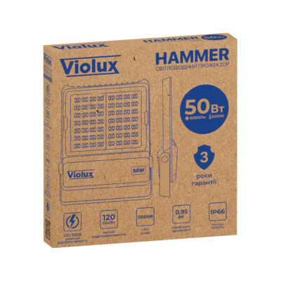 HAMMER 50W 5000K 6000Lm IP66 VIOLUX