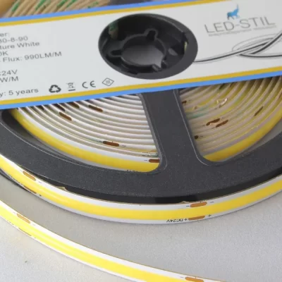 UC4-24-480-8-90 LED strip LED-STIL COB-24V-IP33 9W 990Lm 4000K CRI90 8mm