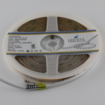 UC27-24-320-8-90 LED strip LED-STIL COB-24V-IP33 10W 850Lm 2700K CRI90 8mm