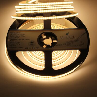 UC3-24-320-5-90 світлодіодна стрічка LED-STIL COB-24V-IP33 7W 600Lm 5мм 3000K CRI90