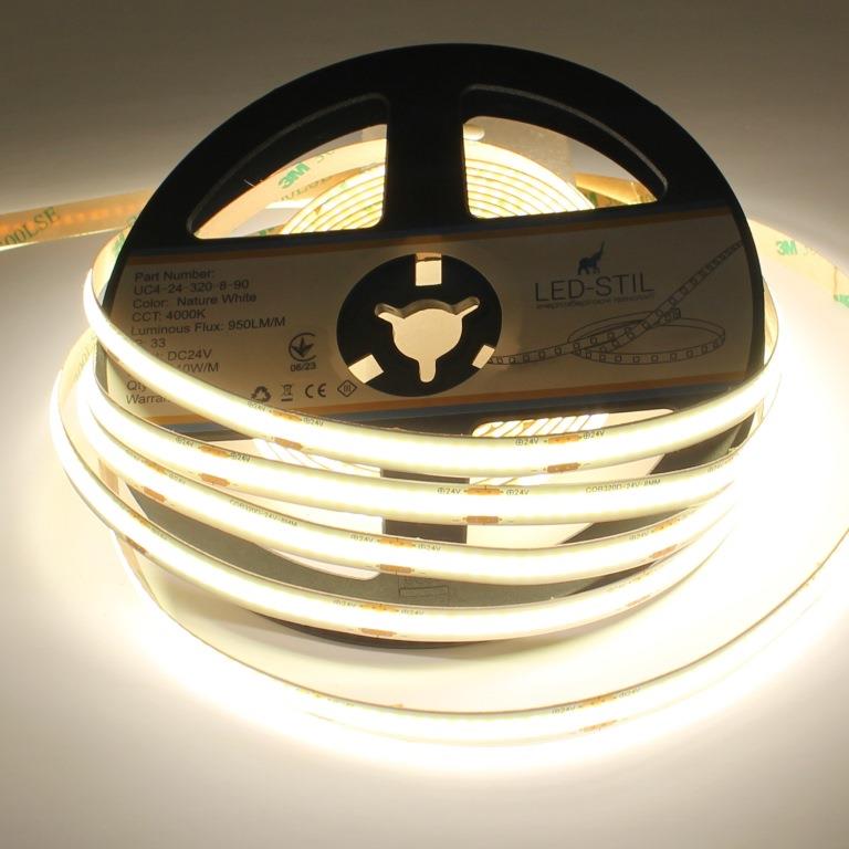 UC4-24-320-8-90 LED стрічка LED-STIL COB-24V-IP33 10W 950Lm 4000K CRI90