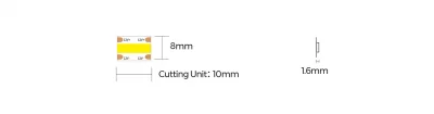 DF8-12V-8mm COLORS COB-12V-IP20 LED FLEX STRIP
