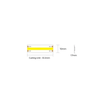 DF8-48V-10mm COLORS COB-48V-IP20 LED FLEX STRIP