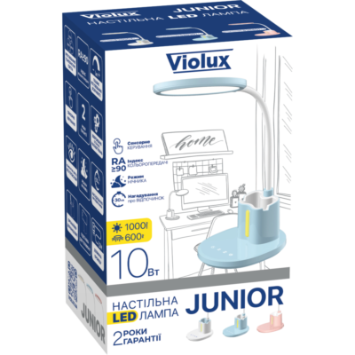 JUNIOR VIOLUX Настільна лампа 10W 600LM 3000-6500K біла