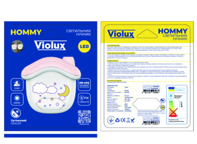 HOMMY VIOLUX Нічник 0,6W 6000K з сутінковим сенсором