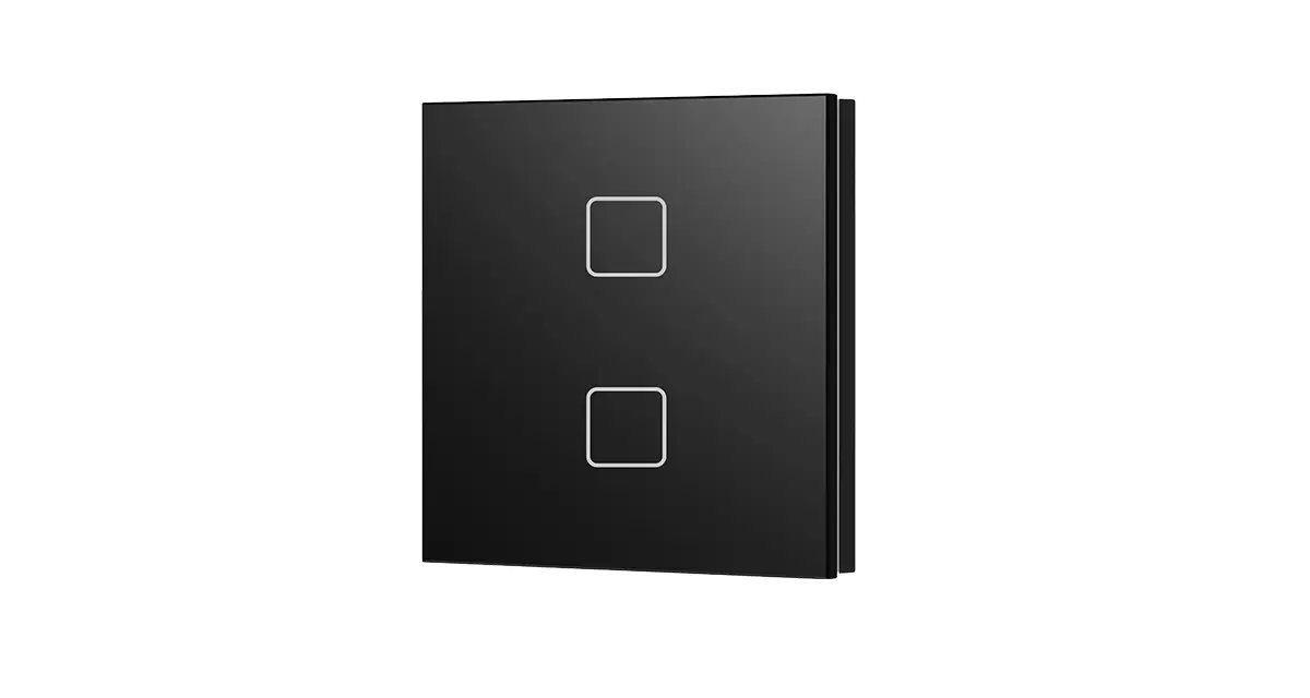 TS2(WZS) DEYA Панель сенсорна DIM ZigBee 220В 2 зони чорна