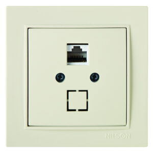 Розетка Nilson Thor кремова комп'ютерна CAT5e RJ45