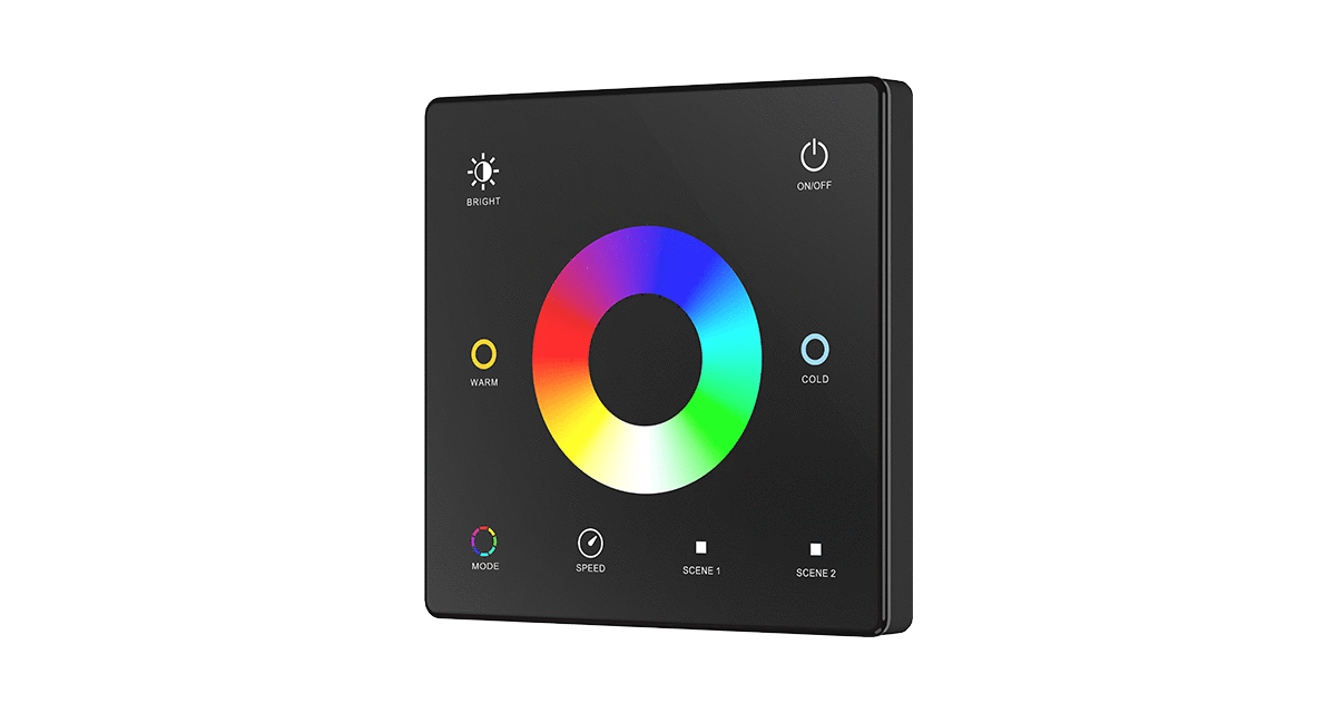 TW5-BLACK-SKYDANCE-RGB+CCT-Touch-Panel-Controller TW5