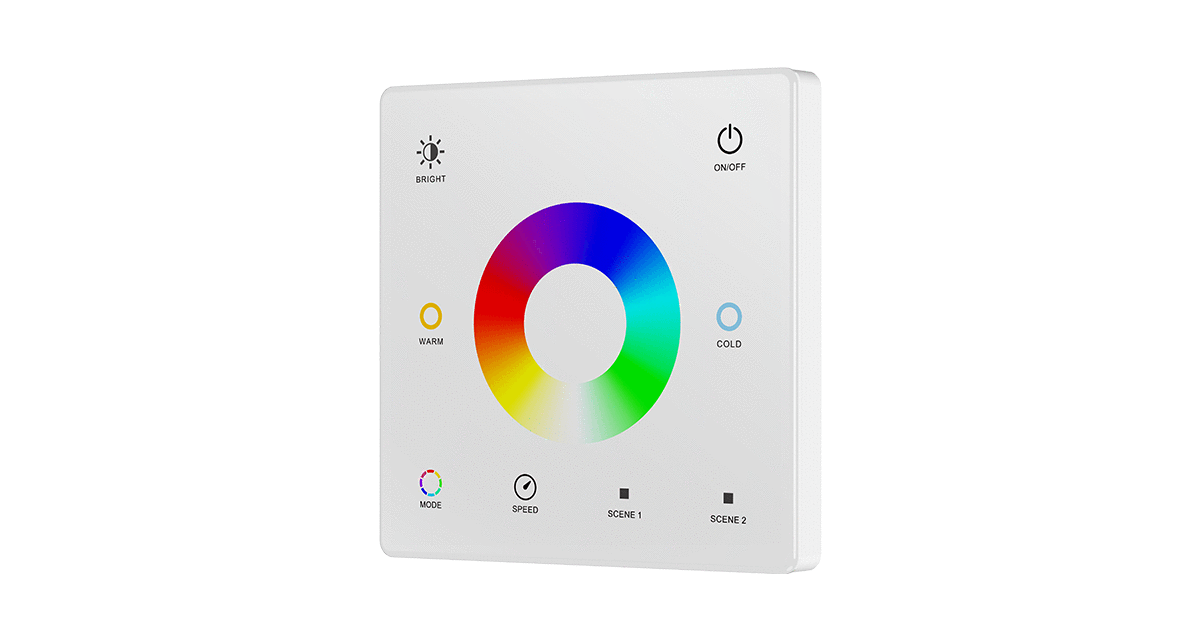 TW5-WHITE-SKYDANCE-RGB+CCT-Touch-Panel-Controller TW5