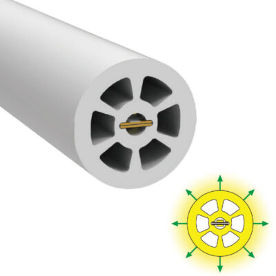 D40 Waterproof IP67 Flexible LED Channel Silicone For 10mm LED Light Strips