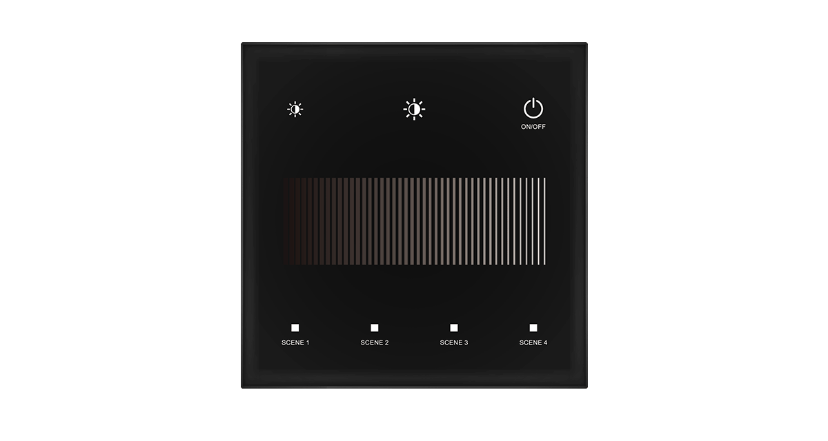 TD1-S-Skydance-1-Zone-24VDC-DALI-Bus-Wall-Mounted-Touch-DALI-Panel-black