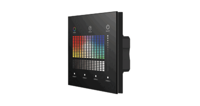 TD4-S-Skydance-1-Zone-24VDC-RGBW-DALI-Bus-Wall-Mounted-Touch-DALI-Panel-Black