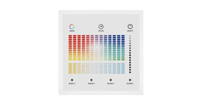 TD5-S-Skydance-1-Zone-24VDC-RGB+CCT-DALI-Bus-Wall-Mounted-Touch-DALI-Panel-White