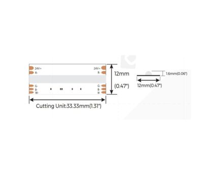 DP6RGBW-24V-12mm-Colors-RGBW-COB-Led-Strip