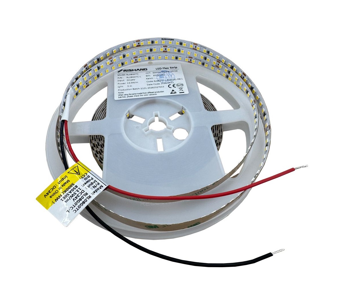 rl08g0tc-l-rishang-5000k-2835-160led-ip20-8mm-24v rl08g0tc-l-rishang-5000k-2835-160led-ip20-8mm-24v
