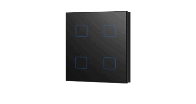 TS4-D-Skydance-4-button-24VDC-DALI-Bus-Wall-Mounted-Touch-DALI-Panel-Black
