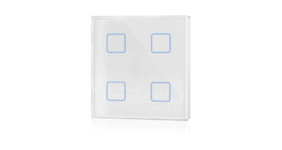 TS4-D-Skydance-4-button-24VDC-DALI-Bus-Wall-Mounted-Touch-DALI-Panel-White