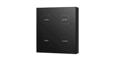 TS4(WZS)-Skydance-4-Scenes-Zigbee-Touch-Panel-Remote-100-240VAC-Input-Black