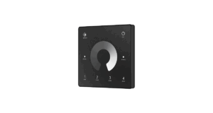 TW1-4-Skydance-4-Zone-Wall-Mounted-Touch-Wheel-Panel-Remote-Control-CR2032-Battery-Black