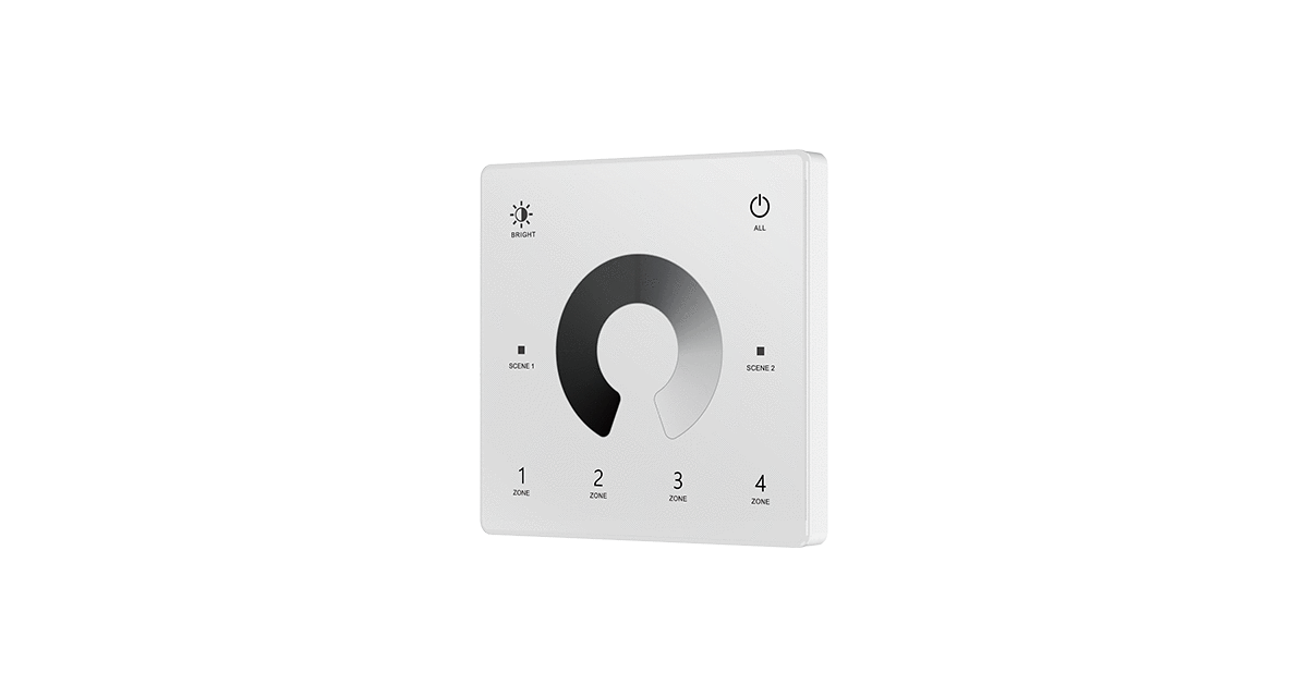 TW1-4-Skydance-4-Zone-Wall-Mounted-Touch-Wheel-Panel-Remote-Control-CR2032-Battery-White TW1-4-Skydance-4-Zone-Wall-Mounted-Touch-Wheel-Panel-Remote-Control-CR2032-Battery-White