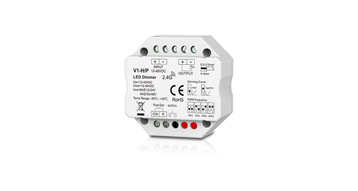 V1-H/P-Skydance-1CHx8A-12-48VDC-CV-Controller V1-H/P-Skydance-1CHx8A-12-48VDC-CV-Controller