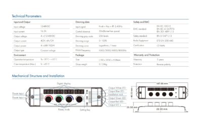 V4-K-Skydance-4CHx4A-12-48VDC-CV-4-Knob-RGB-RGBW-Controller